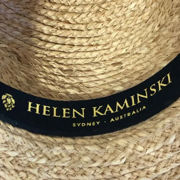 Helen Kaminsky (Aust Made) Raffia Wide Brim Soft Hat - Picture 4 of 9